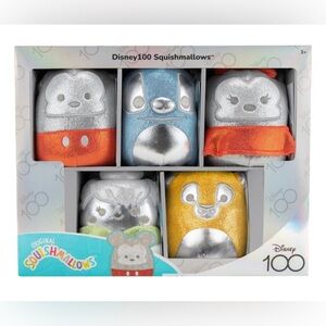 SQUISHMALLOWS NIB Limited Edition Disney 100 - 5pk Box Set